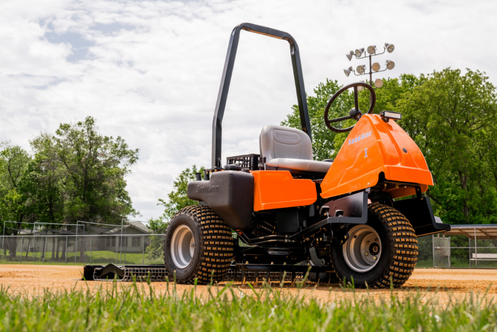 Smithco Sand Star I infield groomer for professional ballfield maintenance